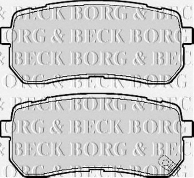 BORG & BECK bbp2117 -  Комплект тормозных колодок, дисковый тормоз